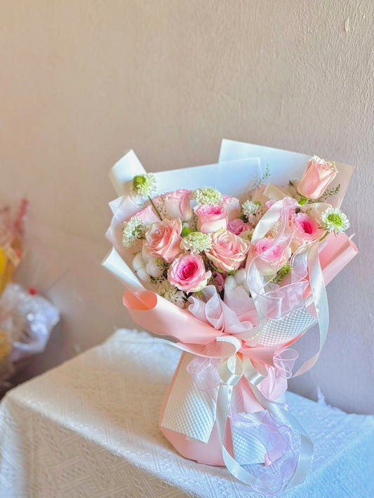 pink rose bouquet