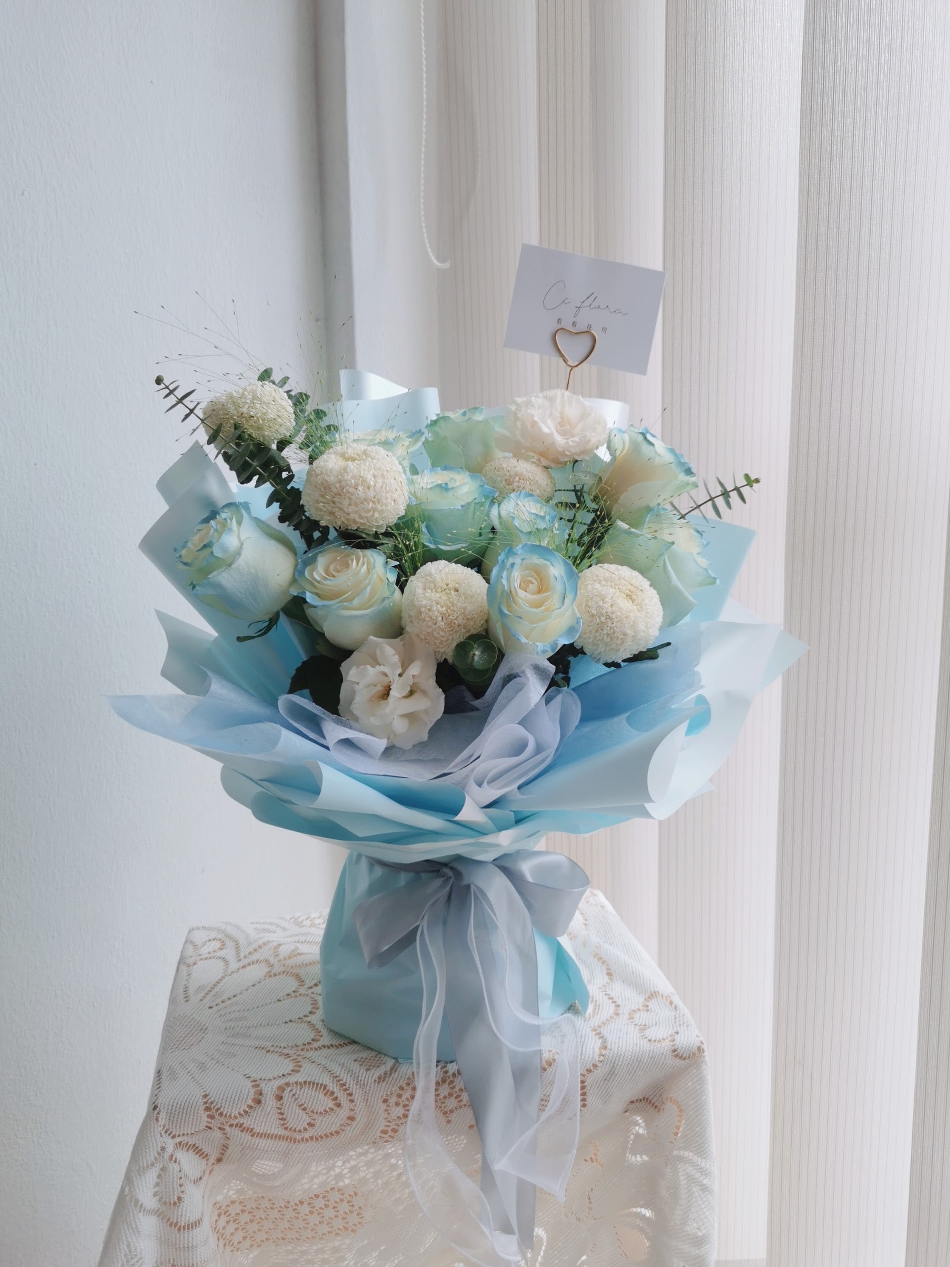 blue bouquet